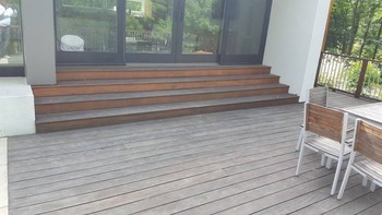 Before & After Deck Staining in Tuckahoe, NY