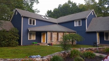 Before & After Exterior House Painting in Bedford, NY